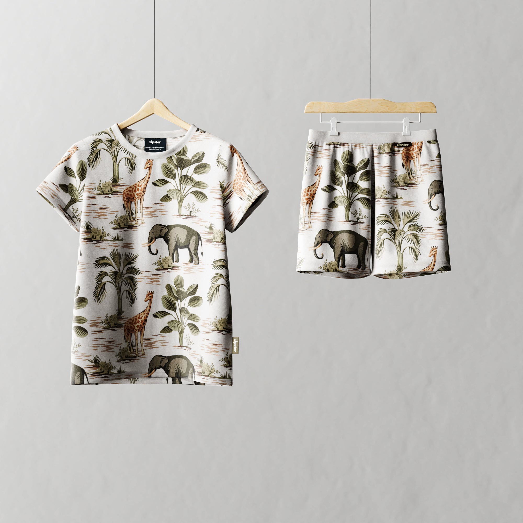 Children's Shortie PJ Set Jungle