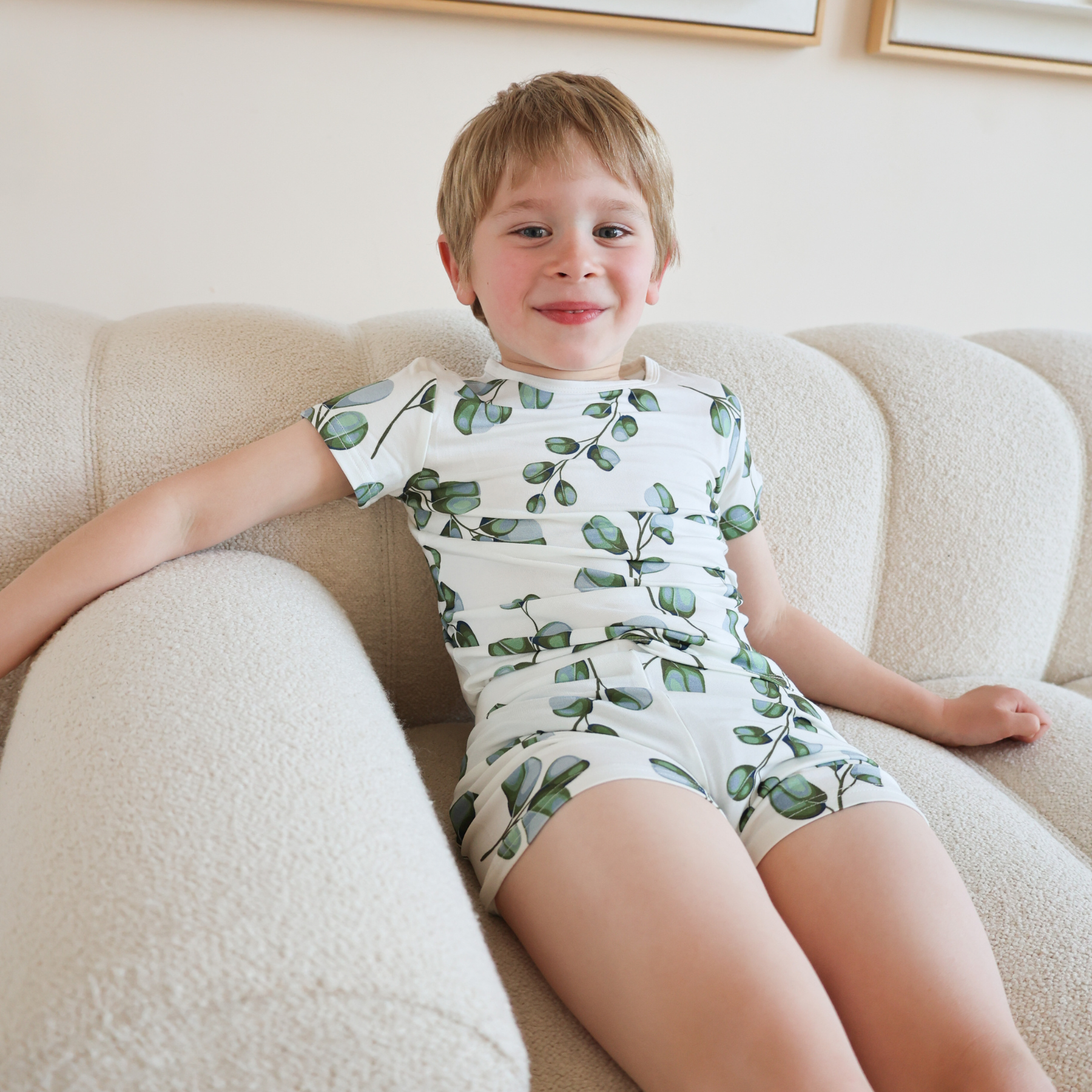 Children's Shortie PJ Set Greenery