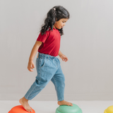 Dziecięca koszulka Bamboo Everyday w kolorze głębokiego burgundu