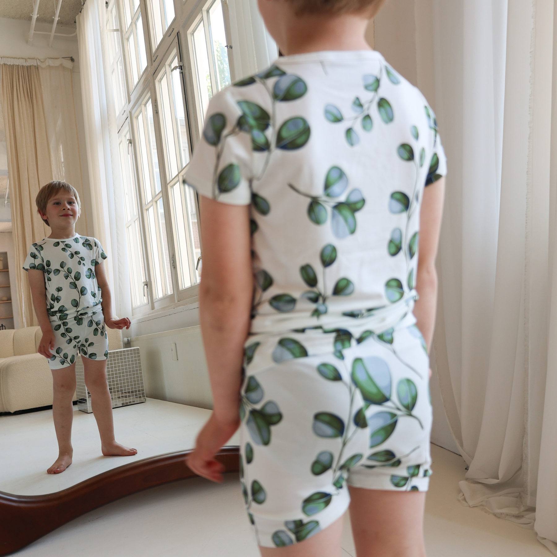 Children's Shortie PJ Set Greenery