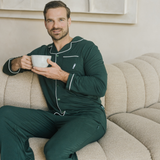 Conjunto de pijama Heritage verde para hombre