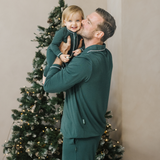 Conjunto de pijama Heritage verde para hombre