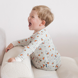 Child wearing the Children's Miffy Checkered Bloom bamboo pyjama set