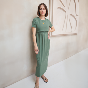 Santorini Breastfeeding T-Shirt Dress