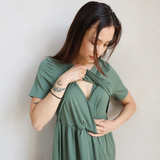 Santorini Breastfeeding T-Shirt Dress