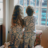 William Morris PJ-set voor kinderen Mallow Blue