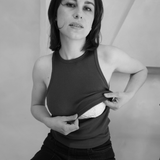 Breastfeeding Ribbed Tanktop Chocolade