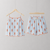 Ladies Pyjamas Set Wavy Lobster