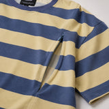 Maglietta oversize per l'allattamento Burro e Blu