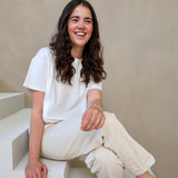 Oversized Breastfeeding Tee Blanco