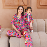 Ensemble pyjama pour femme « Frida Fiesta de Colores »