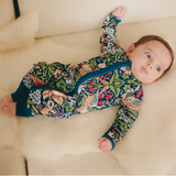 William Morris Zipster Strawberry Thief Navy Blue