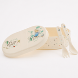 Boîte à goûter Peter Rabbit avec couverts