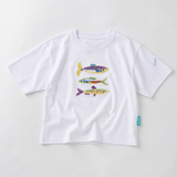 Camiseta oversize niño Blanco Pila de peces