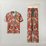 William Morris - Set di pigiami da donna rosso ladro di fragole