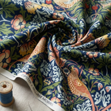 William Morris Damen Pyjamas Set Erdbeerdieb Marineblau