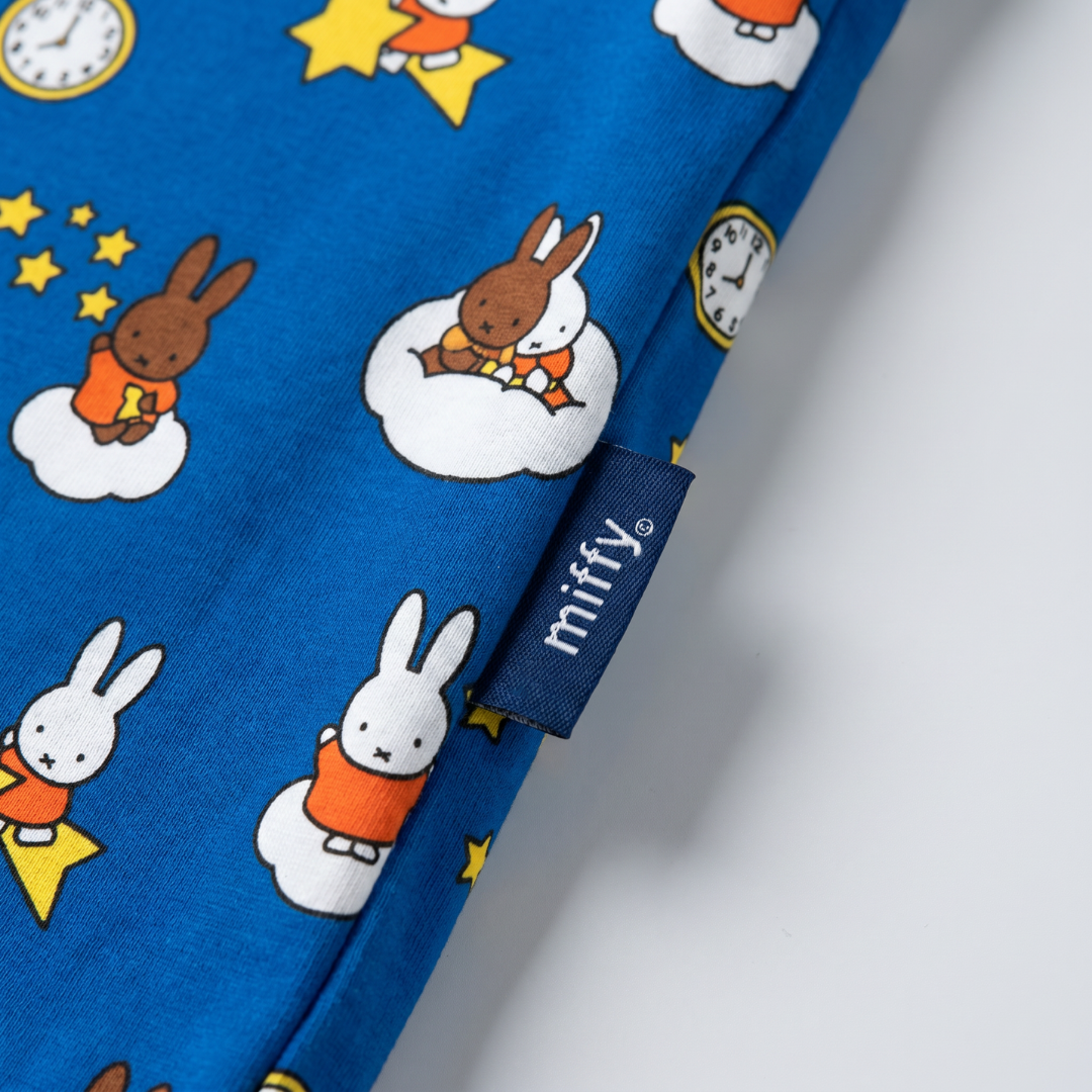 Miffy x Zipster etichetta tessuta sul completo pigiama in bambù Miffy Starry Sleep per bambini
