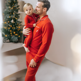 Conjunto de pijama Heritage rojo para hombre