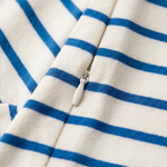 Hidden nursing zip detail on the Miffy striped breastfeeding T-shirt