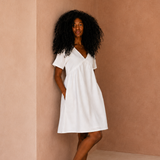 Robe d'allaitement Portofino Blanc