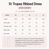 St Tropez Ribbed Robe d'allaitement Marine