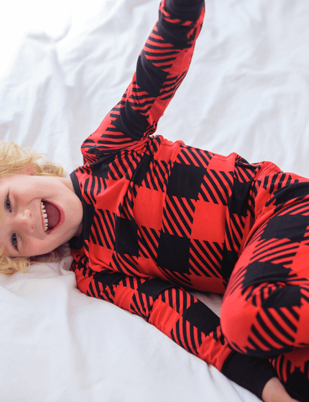 Children's PJ Set Plaid - Zipster